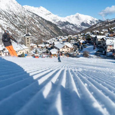 Le Montagnard Le village de Saint-Martin-de-Belleville : pistes de ski